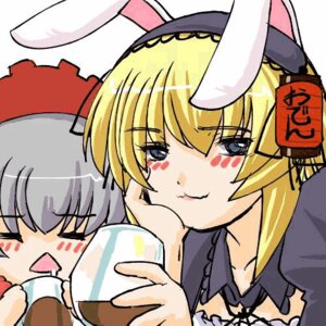 Rating: Safe Score: 0 Tags: 2girls :3 >_< animal_ears blonde_hair blue_eyes blush blush_stickers bunny_ears closed_eyes costume_switch fang grey_hair hat image long_hair multiple_girls scar smile suigintou User: admin