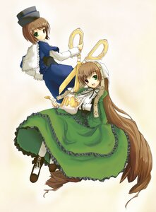 Rating: Safe Score: 0 Tags: 2girls brown_hair dress frills green_dress green_eyes hat heterochromia image long_hair long_sleeves multiple_girls open_mouth pair pantyhose red_eyes short_hair siblings sisters souseiseki suiseiseki top_hat twins very_long_hair watering_can User: admin