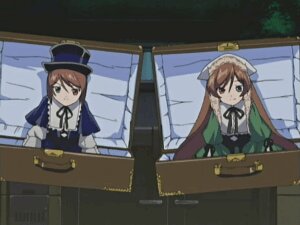 Rating: Safe Score: 0 Tags: black_ribbon brown_hair dress green_dress green_eyes hat heterochromia image long_hair long_sleeves multiple_girls pair ribbon siblings sisters souseiseki suiseiseki top_hat twins User: admin