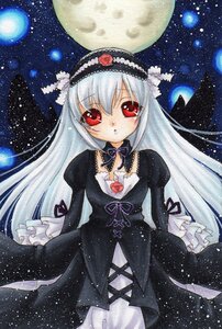 Rating: Safe Score: 0 Tags: 1girl dress flower full_moon gothic_lolita hairband image lolita_fashion lolita_hairband long_hair long_sleeves marker_(medium) moon night night_sky red_eyes rose sky solo star_(sky) starry_sky suigintou traditional_media very_long_hair watercolor_(medium) User: admin