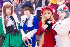 Rating: Safe Score: 0 Tags: 6+girls blonde_hair blue_eyes bow brown_hair dress flower frills hair_ornament hat long_hair multiple_boys multiple_cosplay multiple_girls realistic short_hair tagme User: admin