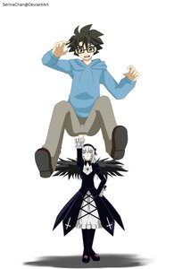 Rating: Safe Score: 0 Tags: 1boy 2boys black_hair black_wings dress feathered_wings hood image sakurada_jun solo striped suigintou wings User: admin