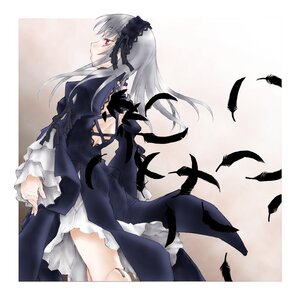 Rating: Safe Score: 0 Tags: 1girl bird black_wings doll_joints dress feathers frills hairband highres image joints juliet_sleeves kakashichi long_hair long_sleeves looking_back pink_eyes puffy_sleeves red_eyes ribbon rose rozen_maiden silver_hair solo suigintou wings User: admin