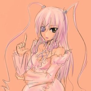 Rating: Safe Score: 0 Tags: 1girl auto_tagged crown dress frills hair_ornament image kirakishou long_hair long_sleeves looking_at_viewer orange_background pink_hair simple_background solo User: admin