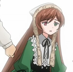 Rating: Safe Score: 0 Tags: 1girl black_ribbon blush brown_hair dress frills green_dress heterochromia image long_hair long_sleeves red_eyes ribbon simple_background solo solo_focus suiseiseki very_long_hair white_background User: admin