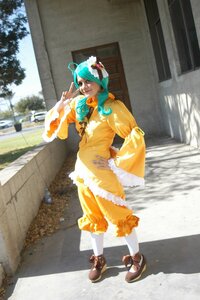Rating: Safe Score: 0 Tags: 1girl aqua_hair full_body hand_on_hip kanaria long_hair solo standing User: admin