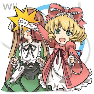 Rating: Safe Score: 0 Tags: 2girls accident aka_(s3637) blonde_hair bow brown_hair commentary_request controller dress drill_hair frills game_console game_controller green_eyes hina_ichigo hinaichigo image long_hair long_sleeves multiple_girls open_mouth pair photoshop_(medium) pink_bow playing_games ribbon rozen_maiden shinku smile suiseiseki video_game wii wii_remote User: admin