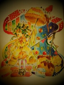 Rating: Safe Score: 0 Tags: 1girl bow dress flower image kanaria solo traditional_media umbrella watercolor_(medium) User: admin