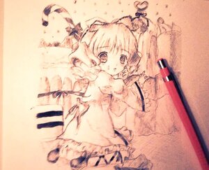 Rating: Safe Score: 0 Tags: 1girl blurry bow depth_of_field hinaichigo image looking_at_viewer looking_back lying monochrome photo short_hair solo wings User: admin