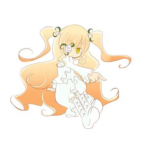 Rating: Safe Score: 0 Tags: 1girl blonde_hair boots cross-laced_footwear dress eyepatch flower green_eyes hair_flower hair_ornament image kirakishou long_hair long_sleeves rose solo striped striped_background two_side_up vertical-striped_legwear vertical_stripes very_long_hair white_footwear User: admin