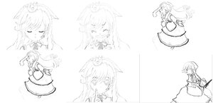 Rating: Safe Score: 0 Tags: 1girl crown dress greyscale image jewelry long_hair monochrome princess_king_boo solo spiked_collar suiseiseki super_crown User: admin