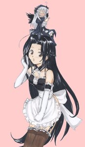 Rating: Safe Score: 0 Tags: 2girls apron blush dress elbow_gloves enmaided frills image kakizaki_megu long_hair maid multiple_girls pink_background sitting solo suigintou thighhighs very_long_hair wings zettai_ryouiki User: admin