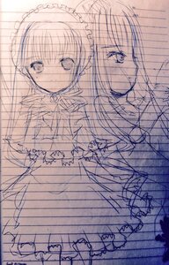 Rating: Explicit Score: 0 Tags: 1boy 1girl image monochrome pair shinku suigintou User: admin