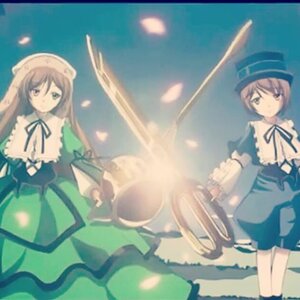 Rating: Safe Score: 0 Tags: 2girls black_ribbon blonde_hair blue_dress blurry brown_hair depth_of_field dress frills green_dress hat image long_hair long_sleeves multiple_girls neck_ribbon pair petals ribbon short_hair siblings sisters souseiseki standing suigintou suiseiseki twins very_long_hair wings User: admin