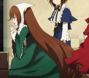 Rating: Safe Score: 0 Tags: 3girls blue_dress brown_hair dress frills green_dress green_eyes heterochromia image long_hair long_sleeves multiple multiple_girls own_hands_together short_hair siblings sisters souseiseki suiseiseki tagme twins very_long_hair User: admin