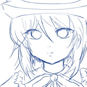 Rating: Safe Score: 0 Tags: 1girl bowtie closed_mouth eyebrows_visible_through_hair face hair_between_eyes hat image looking_at_viewer monochrome short_hair solo souseiseki white_background User: admin