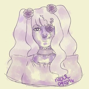 Rating: Safe Score: 0 Tags: 1girl bangs choker flower hair_flower hair_ornament image kirakishou long_hair rose solo User: admin