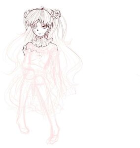 Rating: Safe Score: 0 Tags: 1girl dress flower full_body hair_flower hair_ornament image kirakishou long_hair monochrome rose smile solo striped vertical_stripes very_long_hair User: admin