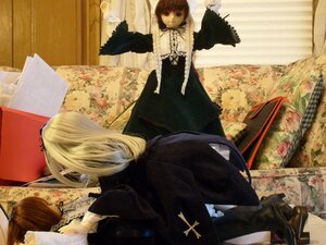 Rating: Safe Score: 0 Tags: 1boy bird blonde_hair doll flower long_hair long_sleeves multiple_dolls standing tagme User: admin