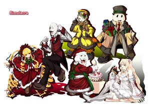 Rating: Safe Score: 0 Tags: 3girls bad_id bad_pixiv_id blonde_hair bow cake character_request christmas dress food green_eyes green_hair hat highres image kanaria kirakishou long_hair madhatter_hello multiple multiple_boys multiple_girls pink_hair rozen_maiden santa_costume santa_hat shinku simple_background tagme User: admin