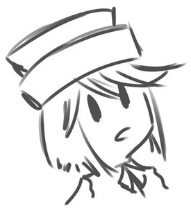 Rating: Safe Score: 0 Tags: 1girl blush greyscale hat image monochrome solo souseiseki striped User: admin