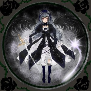Rating: Safe Score: 0 Tags: 1girl black_flower black_rose dress flower frills gothic_lolita hairband image lolita_fashion lolita_hairband long_hair long_sleeves pink_rose plant purple_eyes rose smile solo suigintou thighhighs vines User: admin