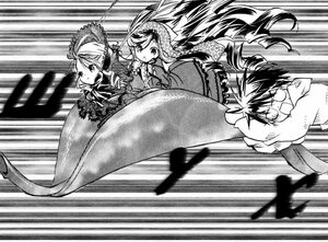 Rating: Safe Score: 0 Tags: 1boy auto_tagged dress greyscale image long_sleeves monochrome multiple_girls pair shinku suiseiseki User: admin