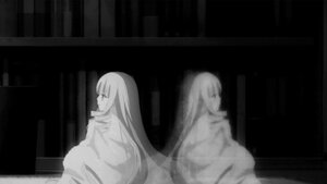 Rating: Safe Score: 0 Tags: 1girl bangs dark from_side greyscale image indoors long_hair monochrome pair profile shinku sitting suigintou very_long_hair User: admin