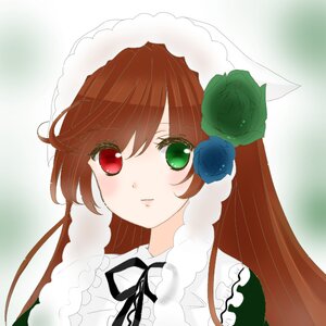 Rating: Safe Score: 0 Tags: 1girl black_ribbon blue_flower blue_rose brown_hair flower frills green_eyes heterochromia image long_hair looking_at_viewer red_eyes ribbon rose solo suiseiseki white_rose yellow_rose User: admin