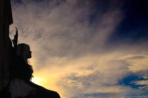 Rating: Safe Score: 0 Tags: 1girl cloud cloudy_sky long_hair outdoors scenery sky solo suigintou sunset User: admin