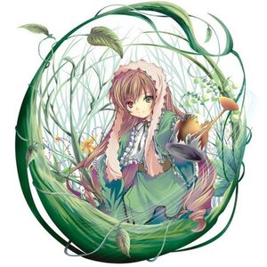 Rating: Safe Score: 0 Tags: 1girl brown_hair dress flower frills green_dress green_eyes heterochromia image long_hair long_sleeves looking_at_viewer plant red_eyes smile solo suiseiseki very_long_hair vines watering_can User: admin