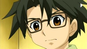 Rating: Safe Score: 0 Tags: 1boy bangs black_hair brown_eyes close-up closed_mouth face glasses human looking_at_viewer sakurada_jun screenshot simple_background solo spiked_hair User: admin