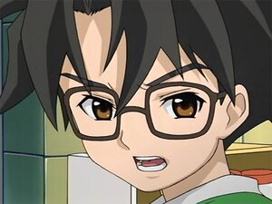 Rating: Safe Score: 0 Tags: 1boy 1girl bangs black-framed_eyewear black_hair blush brown_eyes face glasses human looking_at_viewer open_mouth sakurada_jun screenshot solo User: admin