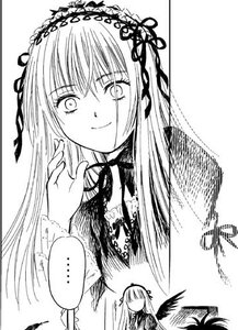 Rating: Safe Score: 0 Tags: ... 2girls black_wings blush comic dress flower frills greyscale hairband image lolita_hairband long_hair long_sleeves looking_at_viewer monochrome multiple_girls ribbon shinku simple_background smile solo spoken_ellipsis suigintou upper_body white_background wings User: admin