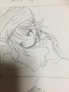 Rating: Safe Score: 0 Tags: 1girl eyebrows_visible_through_hair image looking_at_viewer monochrome photo simple_background sketch solo souseiseki traditional_media User: admin