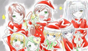 Rating: Safe Score: 0 Tags: 6+girls antlers blonde_hair blue_eyes brown_hair christmas green_eyes hat heterochromia image long_hair multiple multiple_girls open_mouth red_eyes santa_costume santa_hat shinku short_hair smile souseiseki suigintou suiseiseki tagme twintails v yellow_eyes User: admin