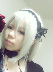 Rating: Safe Score: 0 Tags: 1girl bangs closed_mouth face lips looking_at_viewer portrait purple_eyes realistic short_hair solo suigintou white_hair User: admin