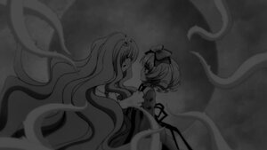 Rating: Safe Score: 0 Tags: 2girls bow dress from_side greyscale hair_bow hinaichigo image kirakishou long_hair monochrome multiple_girls pair profile short_hair tentacles very_long_hair User: admin