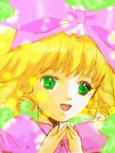 Rating: Safe Score: 0 Tags: 1girl :d bangs blonde_hair blurry close-up depth_of_field dress green_eyes hat hinaichigo image looking_at_viewer open_mouth smile solo umbrella upper_body User: admin