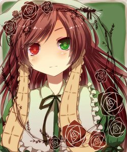 Rating: Safe Score: 0 Tags: 1girl :| bad_id bad_pixiv_id black_flower black_rose blue_rose blush bow braid brown_flower brown_hair brown_rose closed_mouth dress face flower frills green_eyes hairband heart heterochromia highres image kuromugi long_hair pink_flower pink_rose purple_rose red_eyes red_flower red_rose ribbon rose rose_petals rozen_maiden solo suiseiseki symbol-shaped_pupils thorns vines white_flower white_rose yellow_rose User: admin