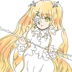 Rating: Safe Score: 0 Tags: 1girl blonde_hair dress eyepatch flower frills green_eyes hair_flower hair_ornament image kirakishou long_hair long_sleeves pipe rose solo two_side_up very_long_hair white_flower white_rose User: admin