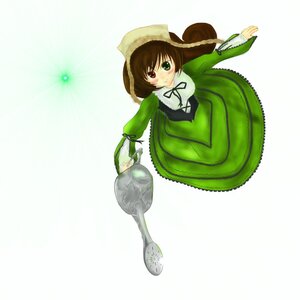 Rating: Safe Score: 0 Tags: 1girl bottle brown_hair dress from_above green_dress green_eyes hat heterochromia image long_sleeves looking_at_viewer red_eyes smile solo suiseiseki watering_can User: admin