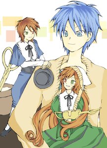 Rating: Safe Score: 0 Tags: black_ribbon blue_dress brown_hair dress green_dress green_eyes heterochromia image long_hair long_sleeves looking_at_viewer pair red_eyes ribbon siblings sisters smile souseiseki suiseiseki twins very_long_hair User: admin