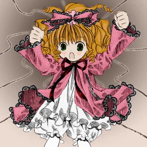 Rating: Safe Score: 0 Tags: 1girl blonde_hair bloomers bow chain dress frills green_eyes hina_ichigo hinaichigo image long_sleeves looking_at_viewer open_mouth pink_bow pink_dress short_hair solo underwear white_bloomers User: admin