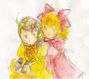 Rating: Safe Score: 0 Tags: 2girls blonde_hair bow dress drill_hair hair_bow hat hina_ichigo hinaichigo image kanaria long_hair long_sleeves multiple_girls open_mouth pair pink_bow pink_dress red_bow short_hair yellow_eyes User: admin