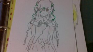 Rating: Safe Score: 0 Tags: 1girl blurry frog_hair_ornament green_eyes hair_ornament image kirakishou kochiya_sanae long_hair looking_at_viewer photo solo User: admin