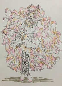 Rating: Safe Score: 0 Tags: 1girl blonde_hair boots cross-laced_footwear dress gradient_hair hijiri_byakuren image kirakishou long_hair long_sleeves multicolored_hair puffy_sleeves solo thigh_boots traditional_media very_long_hair watercolor_(medium) yellow_eyes User: admin
