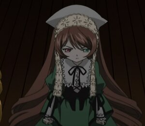 Rating: Safe Score: 0 Tags: 1girl brown_hair dress frills green_dress green_eyes heterochromia image long_hair long_sleeves looking_at_viewer red_eyes ribbon solo suiseiseki very_long_hair User: admin