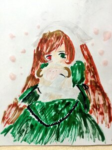 Rating: Safe Score: 0 Tags: 1girl auto_tagged bangs brown_hair dress green_dress green_eyes heterochromia image long_hair long_sleeves looking_at_viewer red_eyes simple_background solo suiseiseki umbrella upper_body User: admin