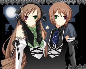 Rating: Safe Score: 0 Tags: 2girls auto_tagged brown_hair dress frills green_eyes head_scarf heterochromia image long_hair long_sleeves looking_at_viewer multiple_girls pair red_eyes siblings sisters smile souseiseki suiseiseki twins very_long_hair User: admin